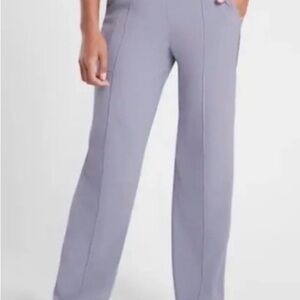 Athleta Light Lavender Gray Nokia Wide Leg